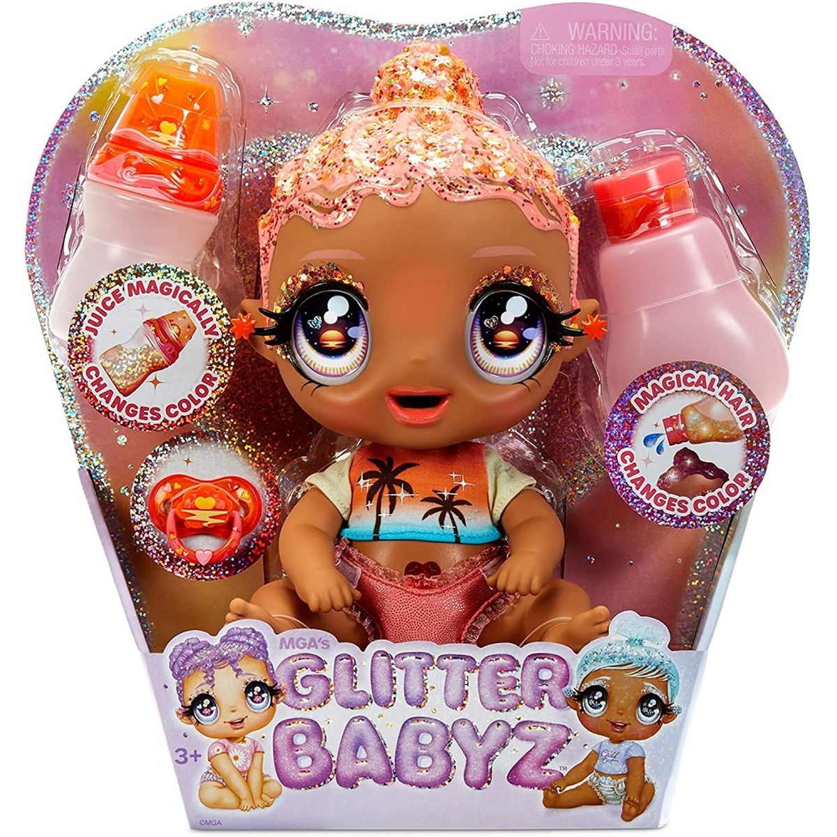 MGA ENTERTAINMENT - Muñeca Glitter Babyz Solana Sunburst