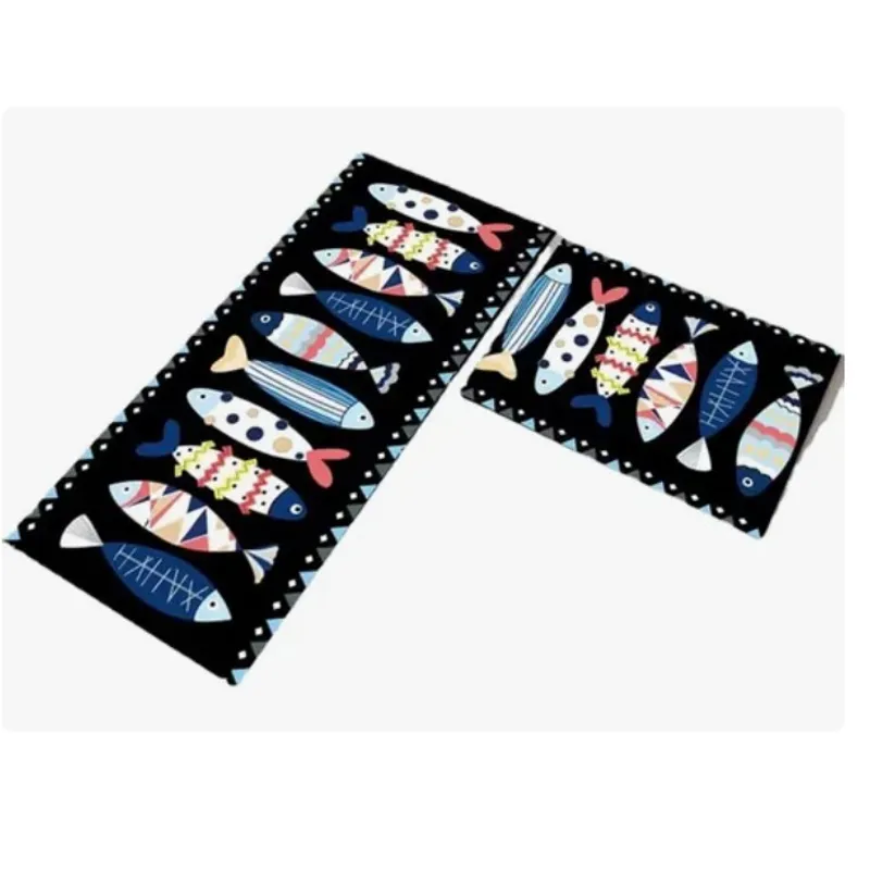 GENERICO - Set De Tapetes Antideslizantes Impermeables De Cocina 2 Pzs.