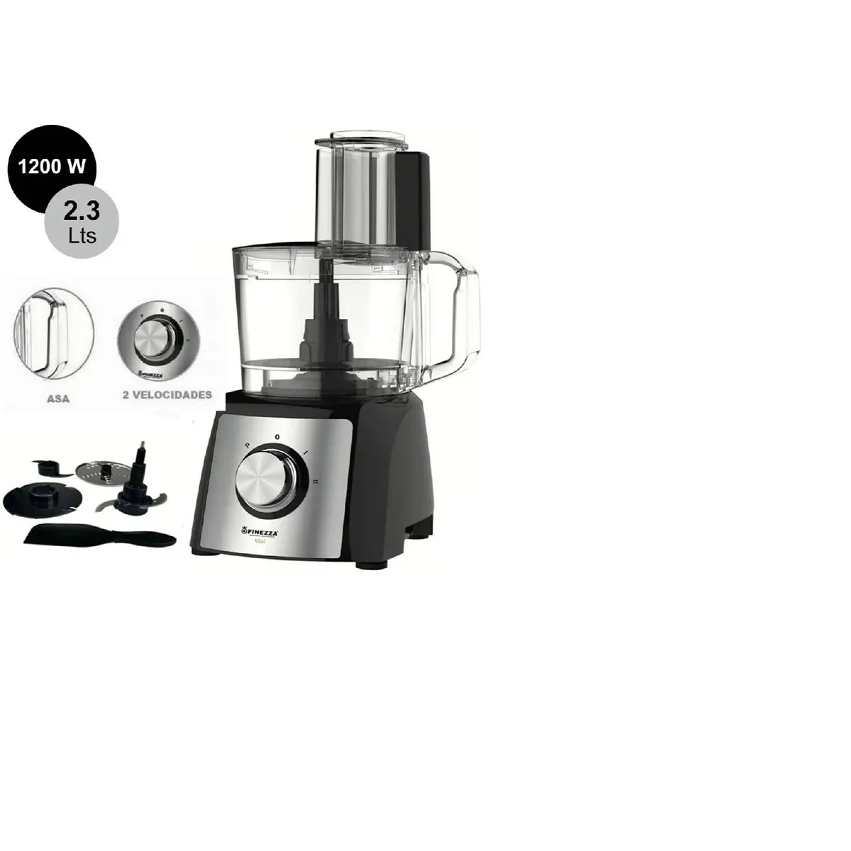 FINEZZA - Procesador de Alimentos Finezza FZ-6120PR 1200W