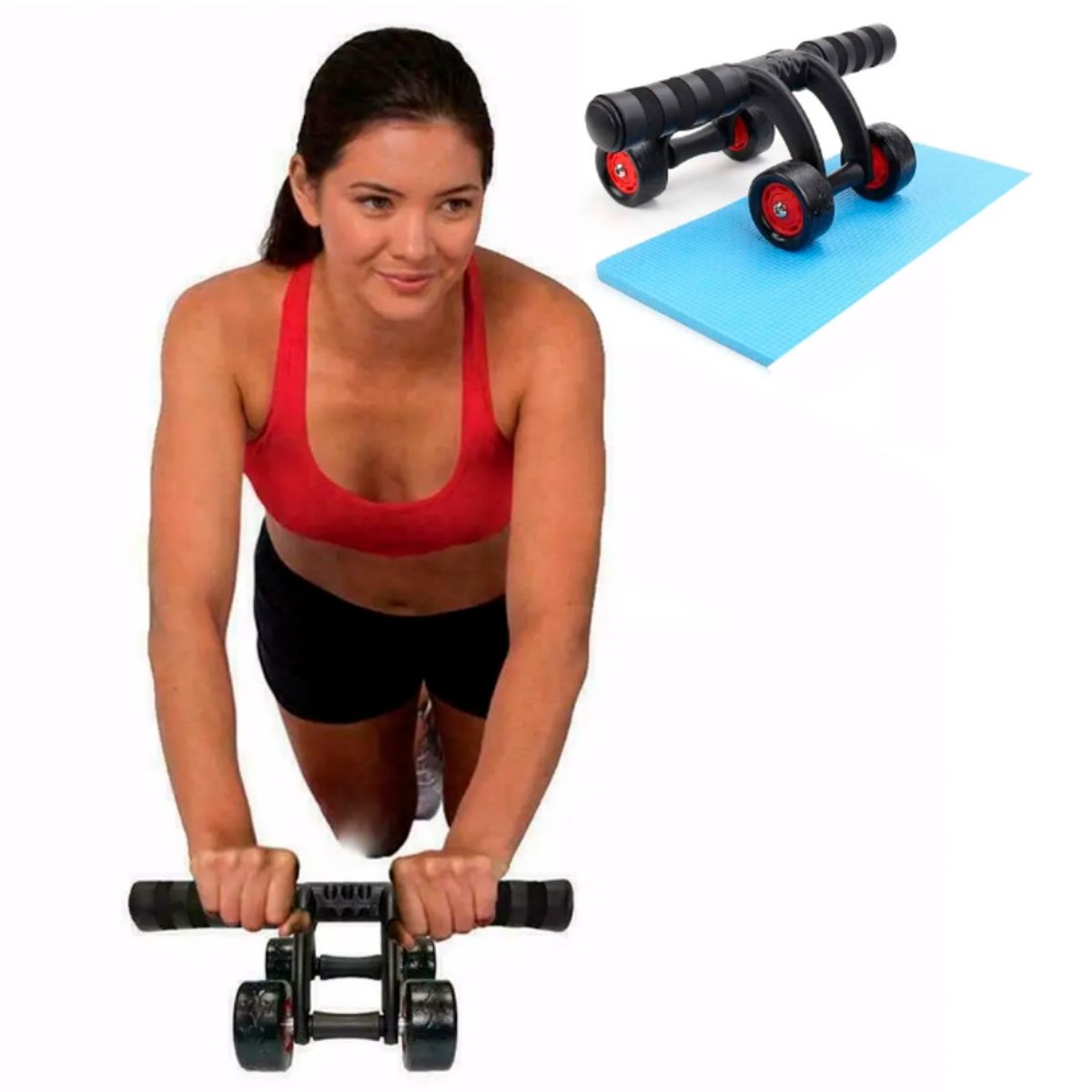 GENERICO - Ruedas Abdominales Fitness Entrenamiento de Gimnasio
