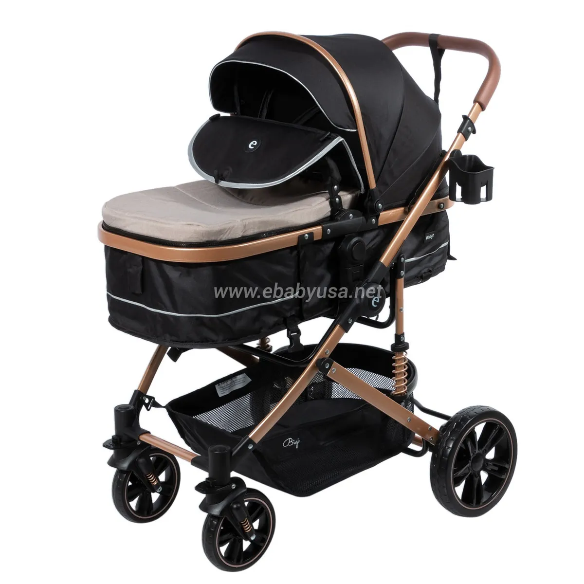 EBABY - Coche Moisés para Bebe BIGI 141-1 Beige