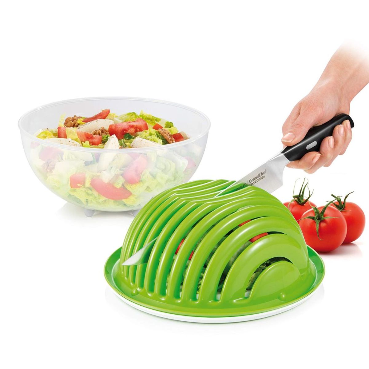 GENERICO - PACK 2 ENSALADEROS MULTIFUNCIONAL 3 EN 1