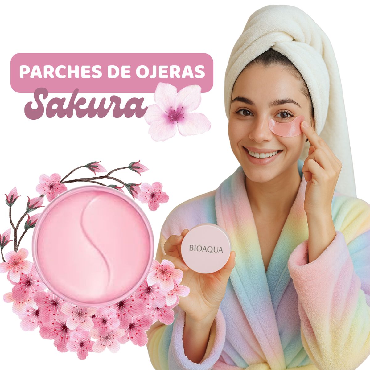 GENERICO - Parches de colágeno para Ojeras 30 Pares SAKURA