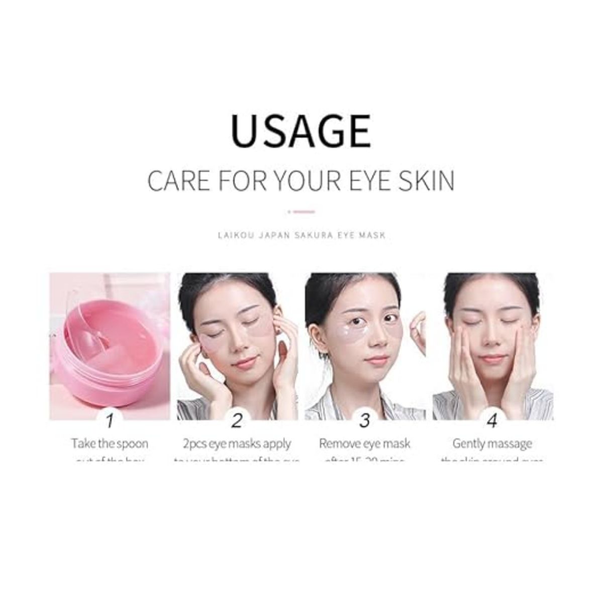 GENERICO - Parches de colágeno para Ojeras 30 Pares SAKURA