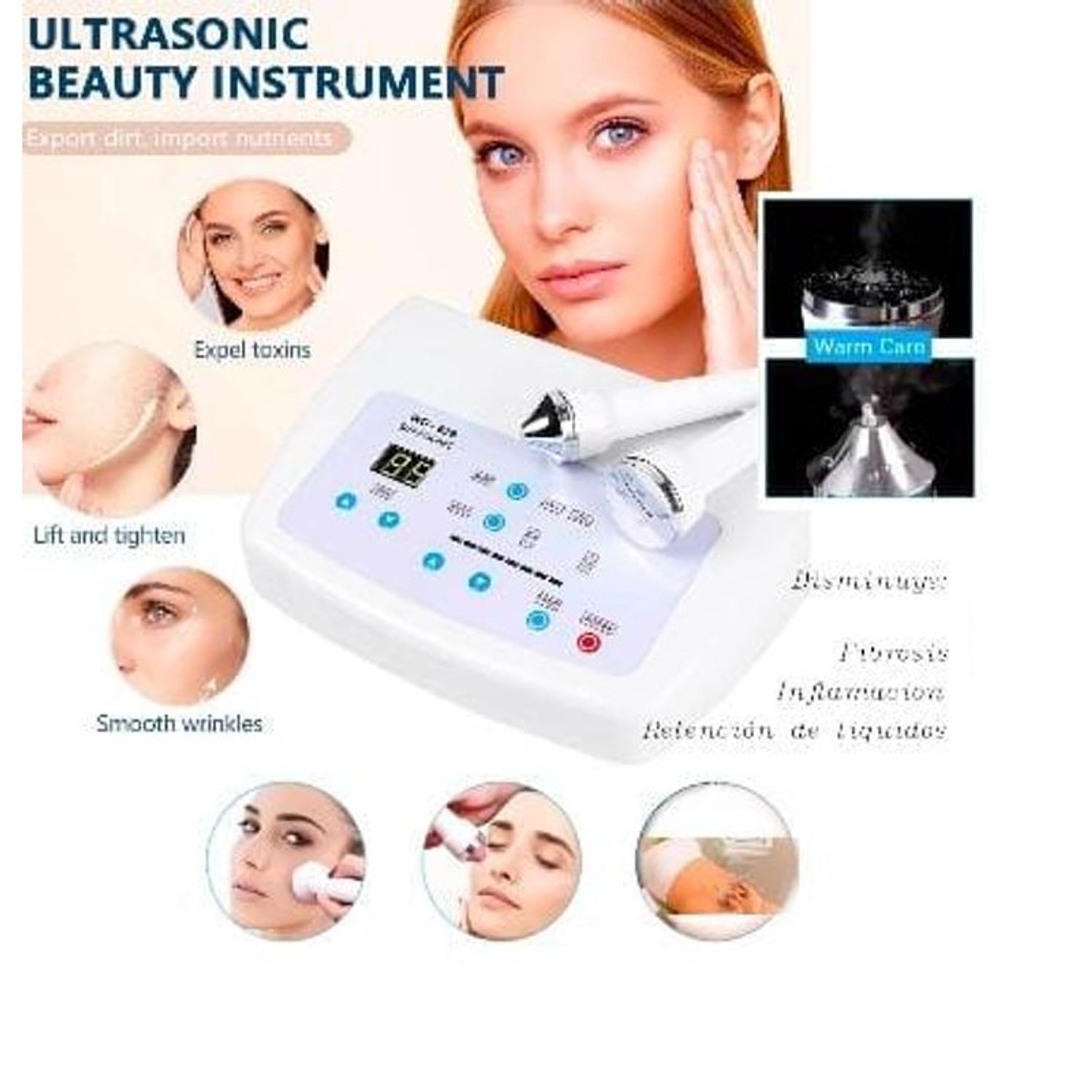 Máquina Ultrasonido Facial Corporal Supersónica GENERICO