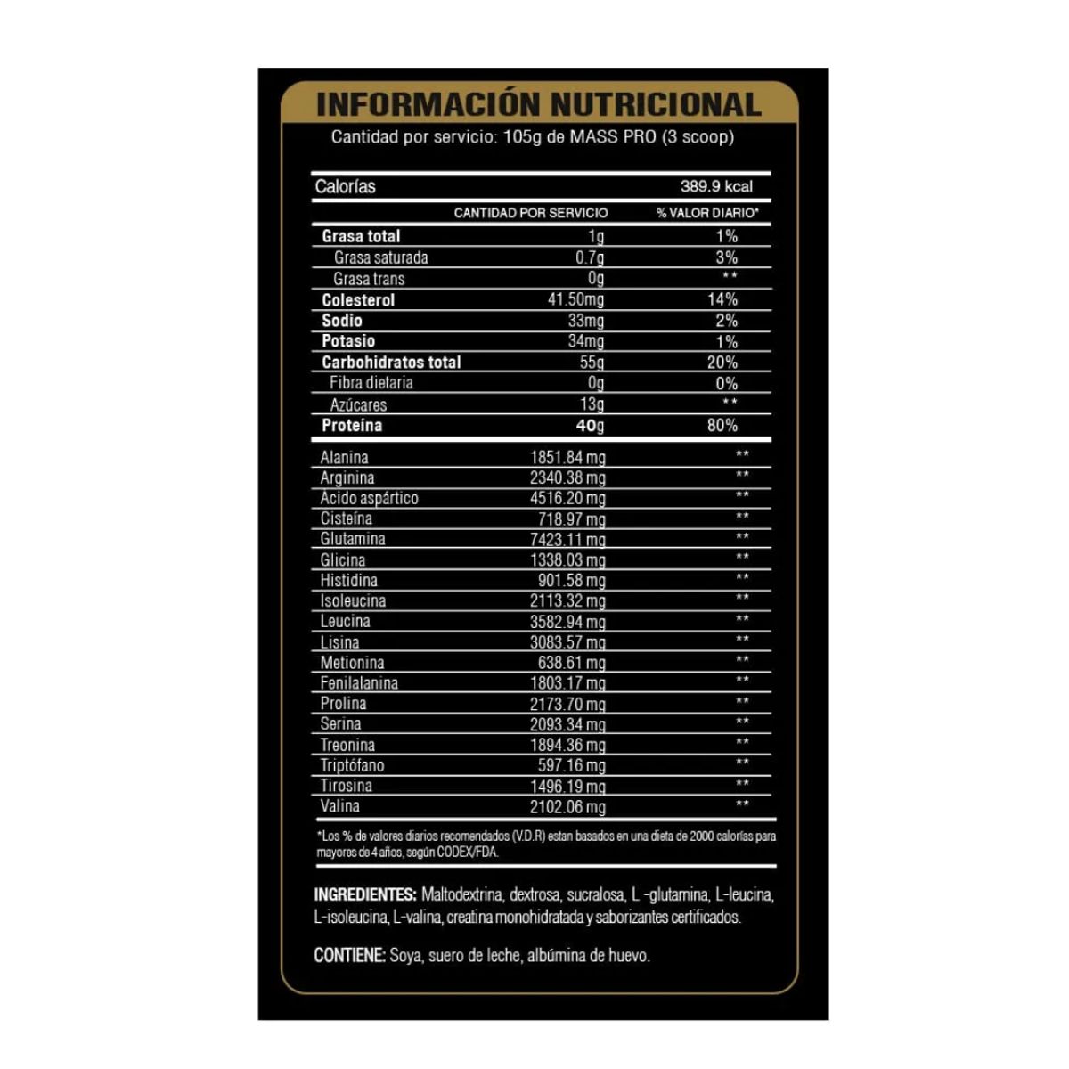 LEVEL PRO - PROTEÍNA MASS PRO 3KG CHOCOLATE + XB