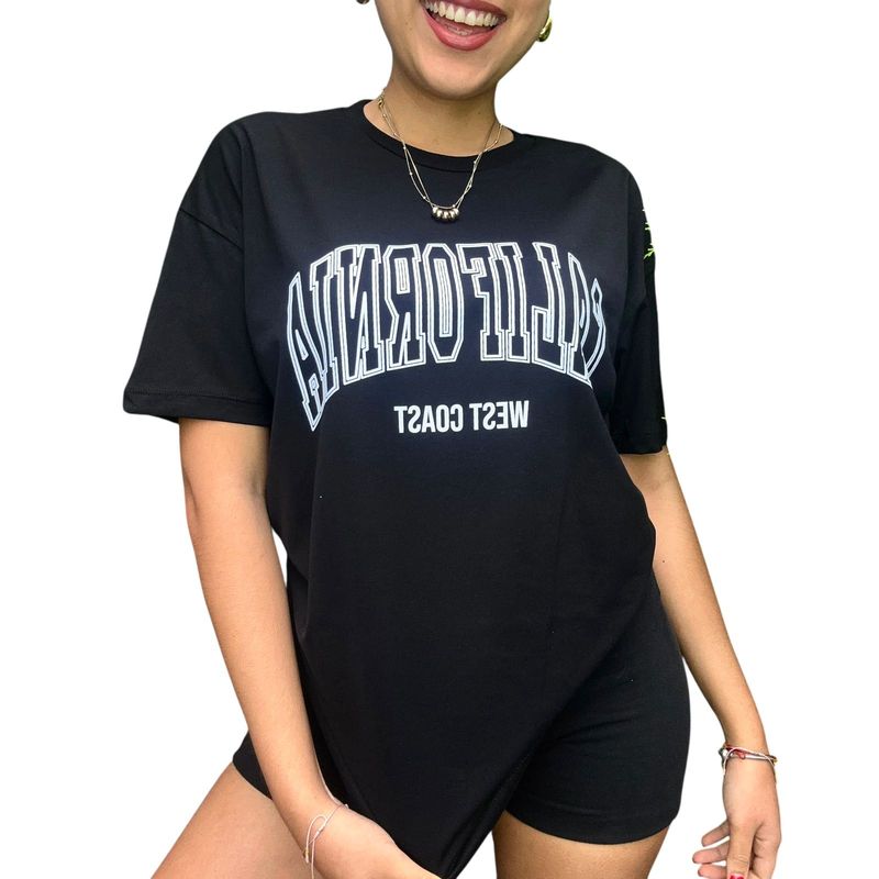 ENGELL - Polo Oversize California Clasico Negro