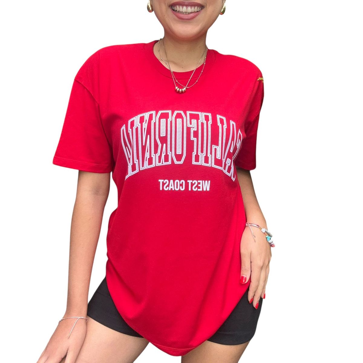 ENGELL - Polo Oversize California Clásico Rojo