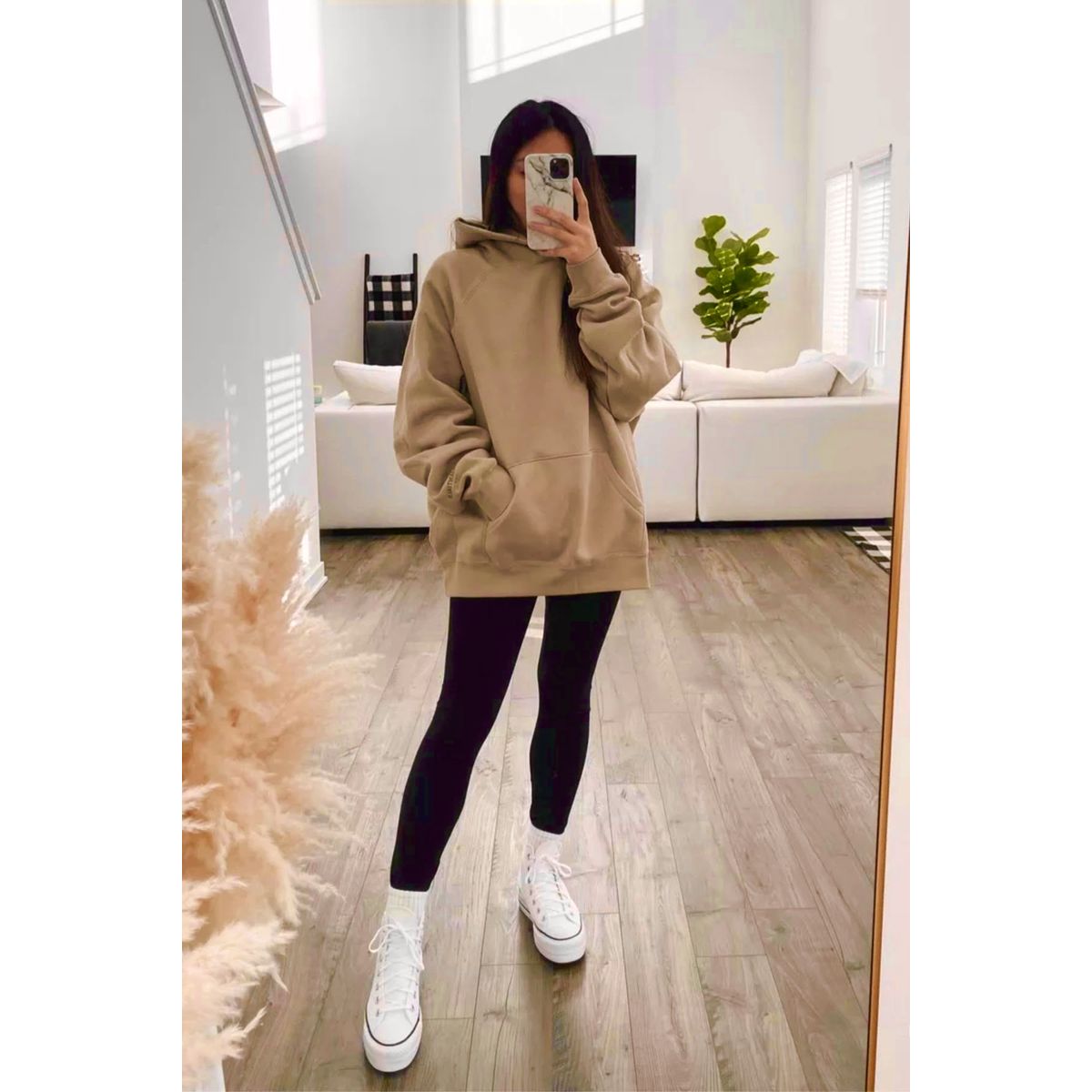 AMA OUTFITTERS - POLERA DE FRANELA OVERSIZE