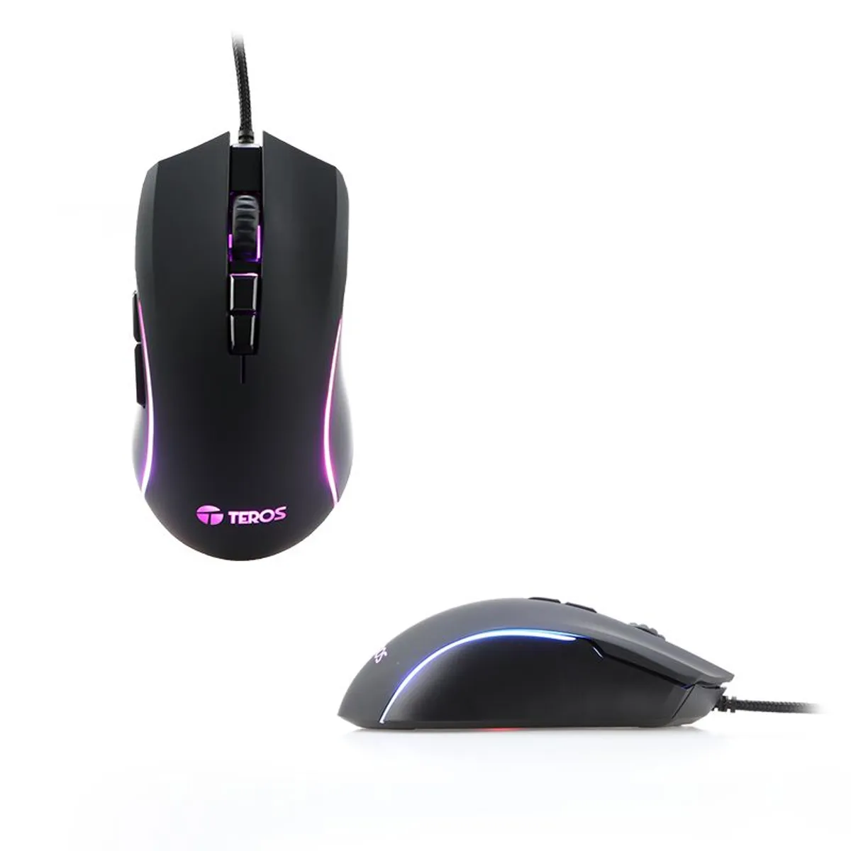 TEROS - Mouse Óptico TEROS TE-5160 - 6400DPI - RGB - USB
