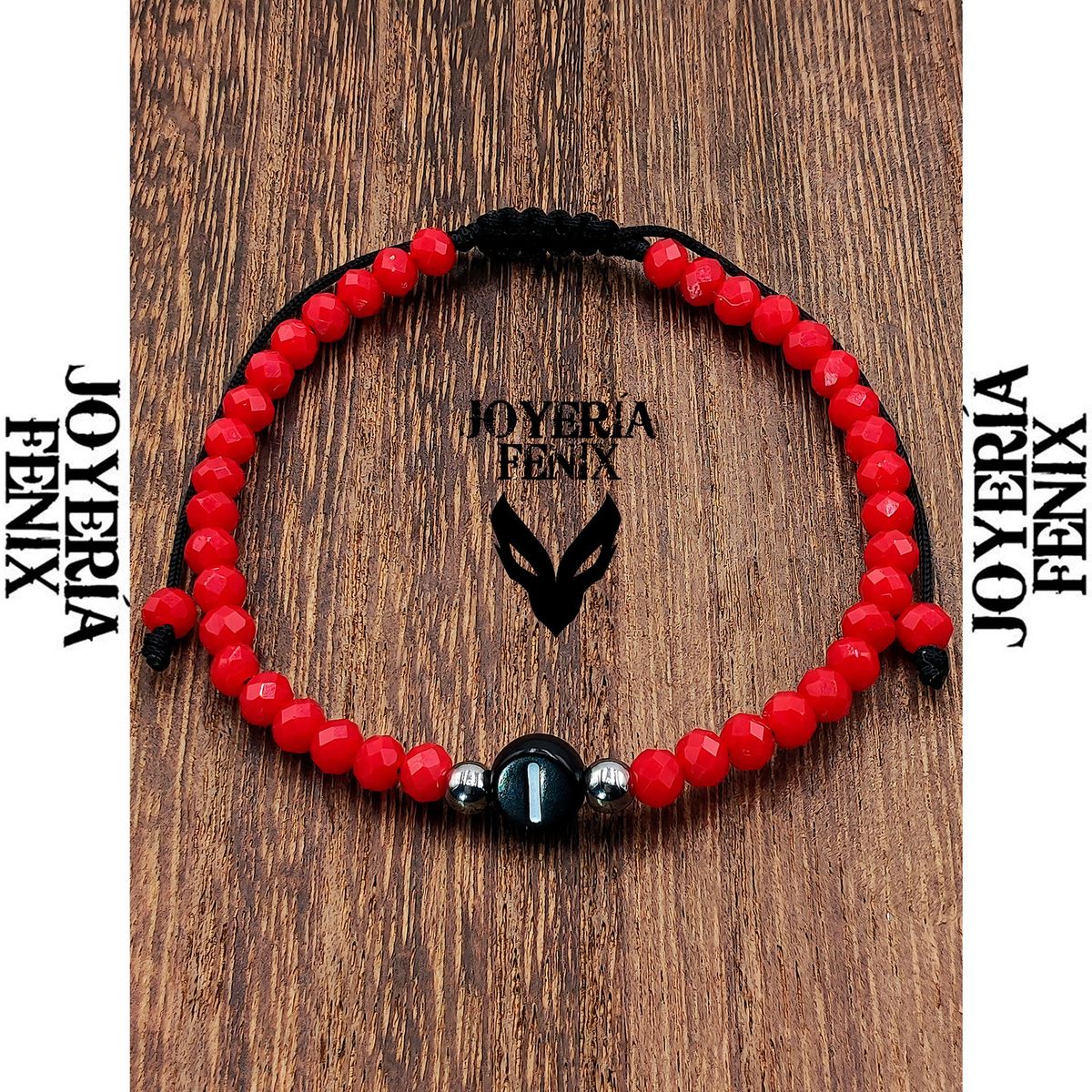 JOYERIA FENIX - Pulsera Letra Inicial - Rojo