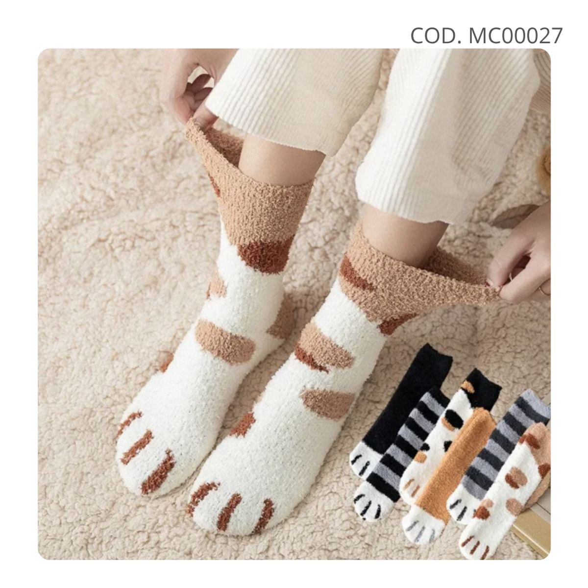 GENERICO - Medias estilo Patitas de Gato