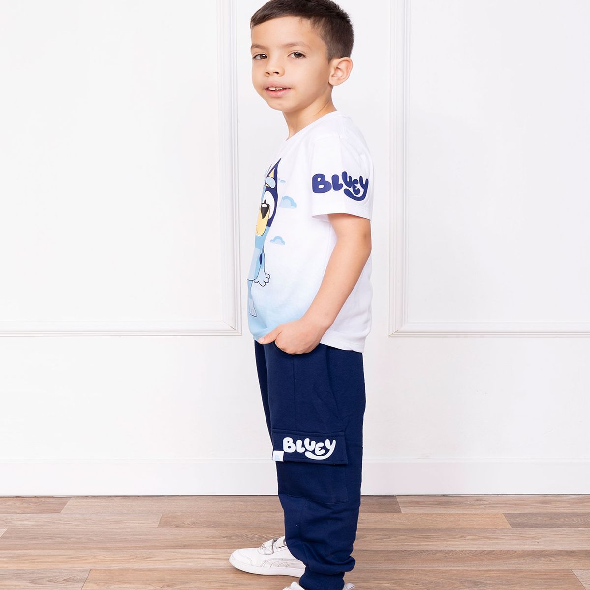 BLUEY - JOGGER BLUEY NIÑO - FRENCH TERRY 100% ALGODON