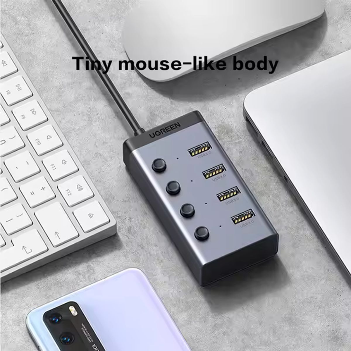 UGREEN - HUB UGREEN USB 3.0 de 4 puertos Velocidad 5Gbps