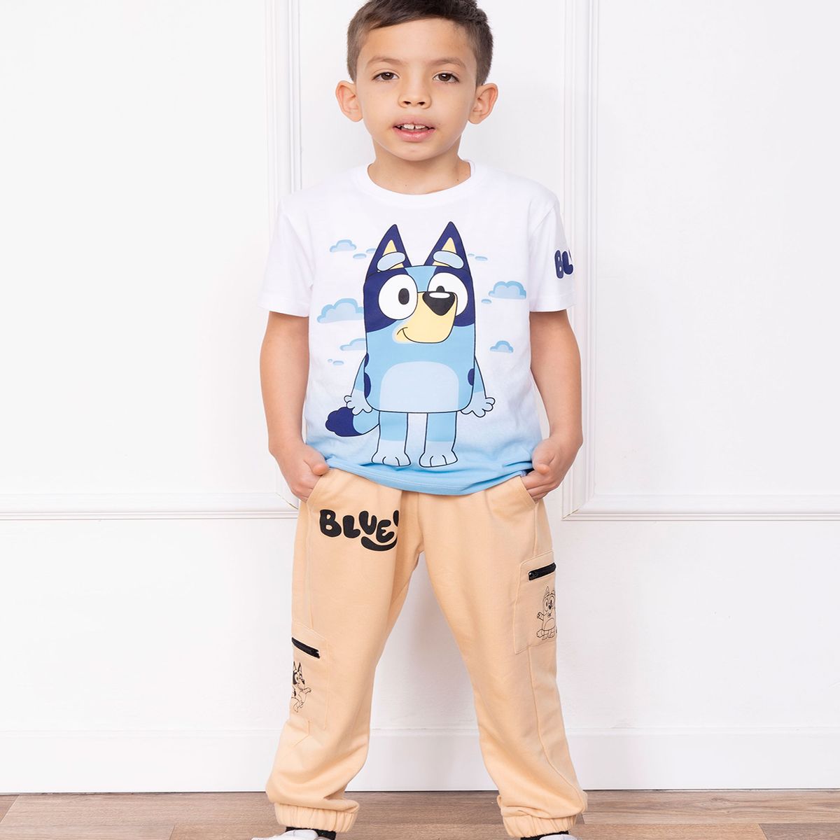 BLUEY - JOGGER BLUEY NIÑO - FRENCH TERRY 100% ALGODON