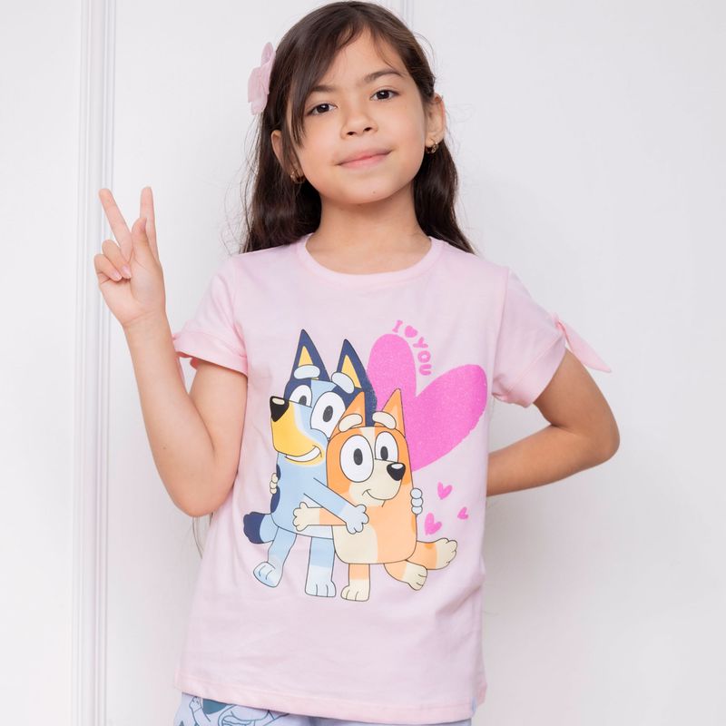 BLUEY - POLO BLUEY NIÑA MC - JERSEY 100% ALGODON