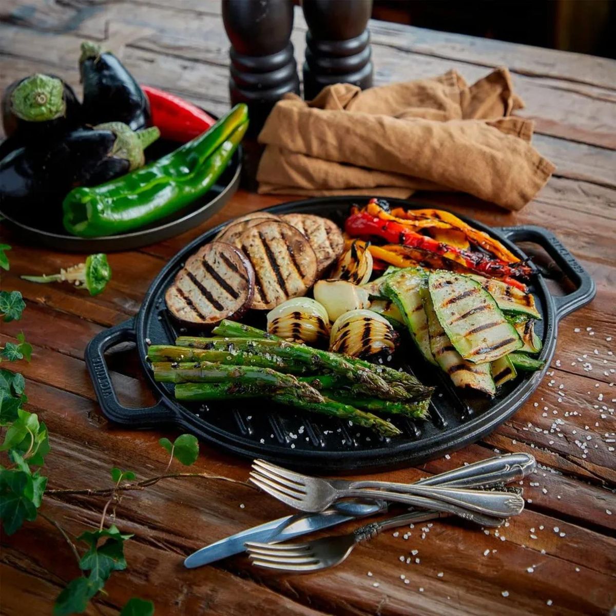 VICTORIA - Plancha Asadora Redonda Reversible Precurada 32 cm- victoria