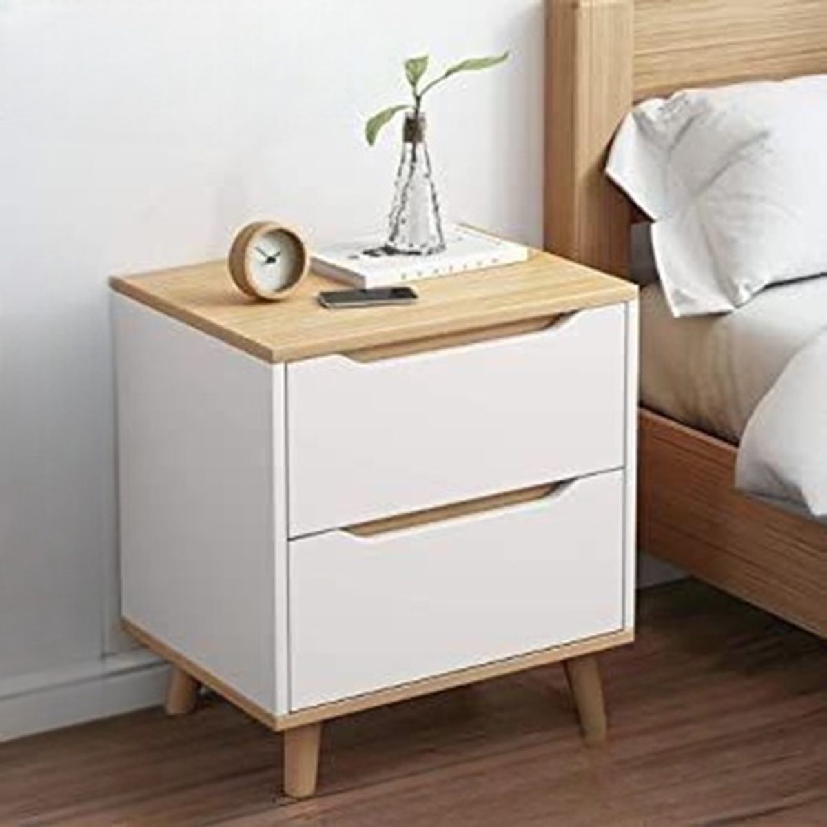 STARHOME - Velador Starhome Smile Estilo Nórdico Duna y Blanco