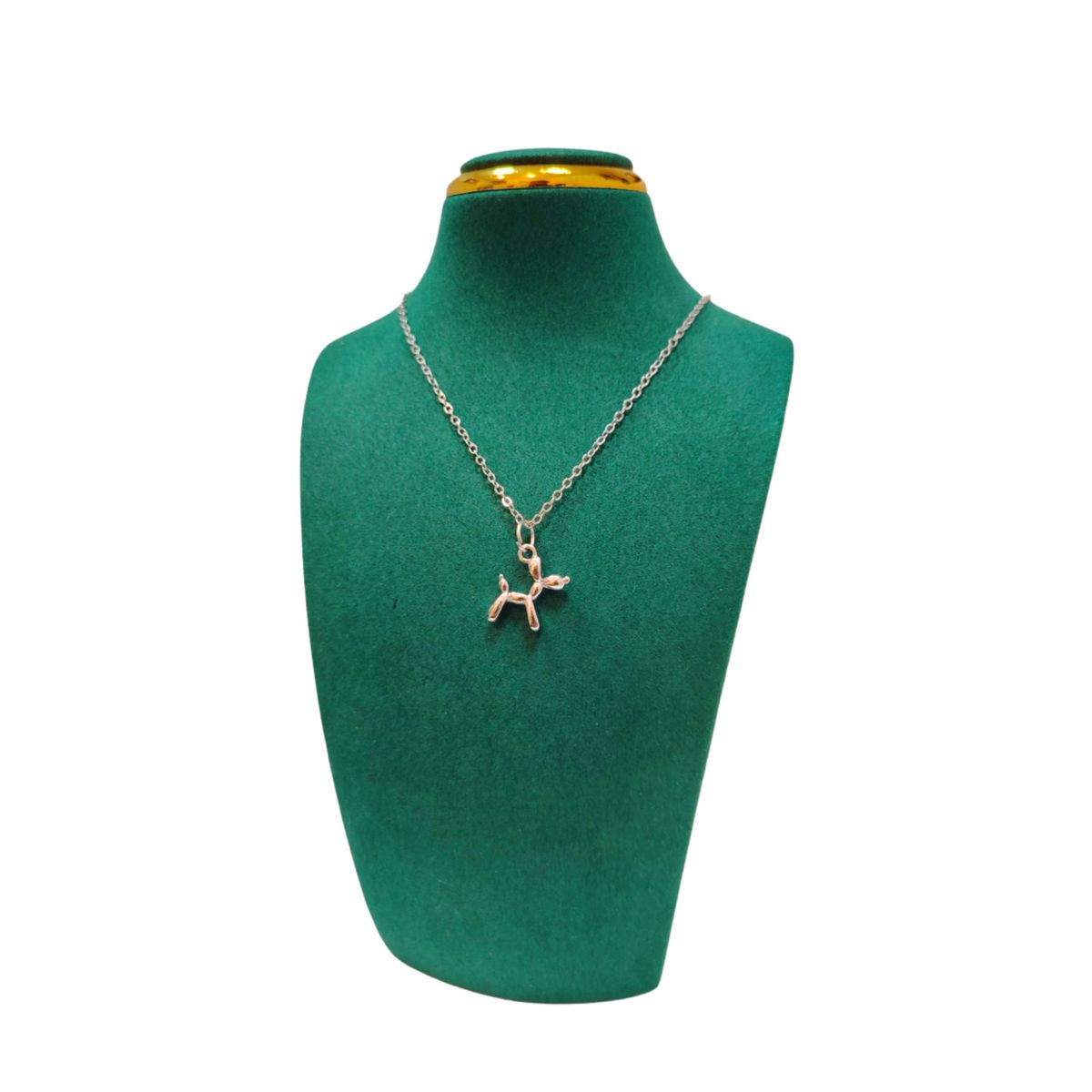 GENERICO - Collar Acero - BSC Perrito 3D Plateado