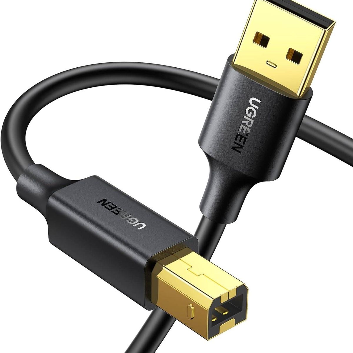 UGREEN - Ugreen Cable USB 2.0 Tipo B para Impresora 3m Negro US135 - 10351