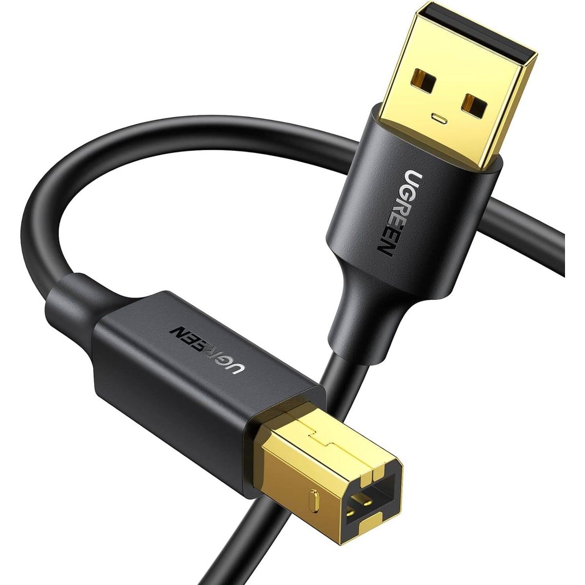UGREEN - Ugreen Cable USB 2.0 Tipo B para Impresora 3m Negro US135 - 10351