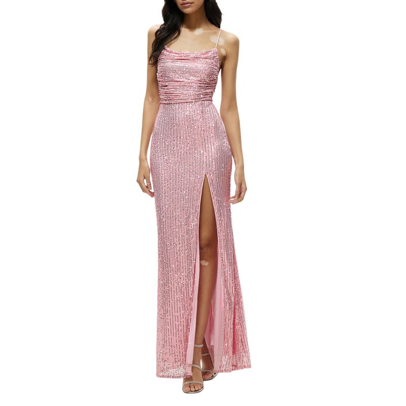 BLWOENS - Vestido casual de verano para mujeres - Rosa