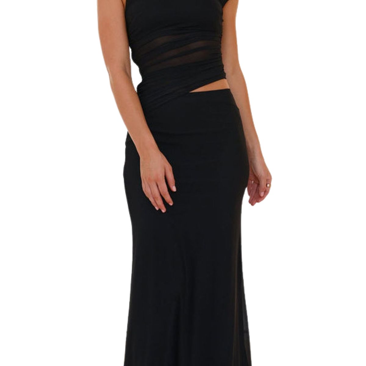 BLWOENS - Vestido casual de verano para mujeres - Negro