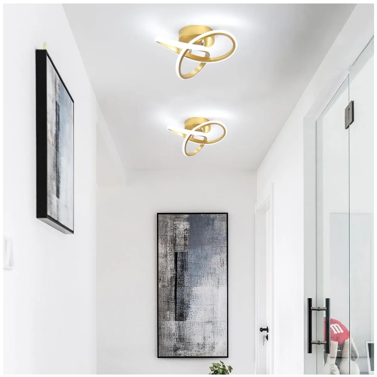 GENERICO - Lámpara de Techo de luz de Pasillo LED Moderna