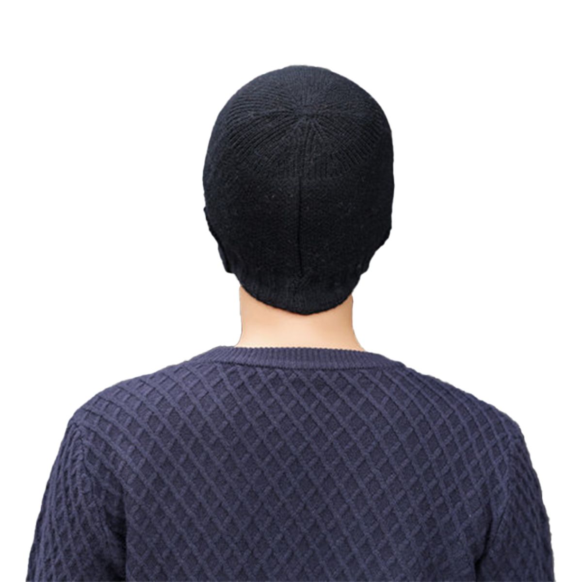 ZIMRAHYG - Gorro De Punto Para Hombre Con Protección Para Los Oídos