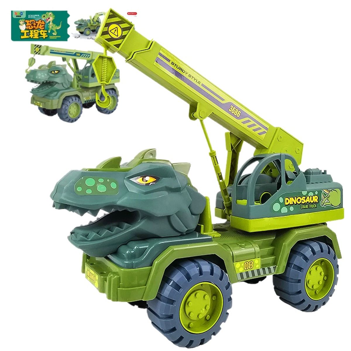 TIOZONEY - Coche de construcción dinosaurio para niños​