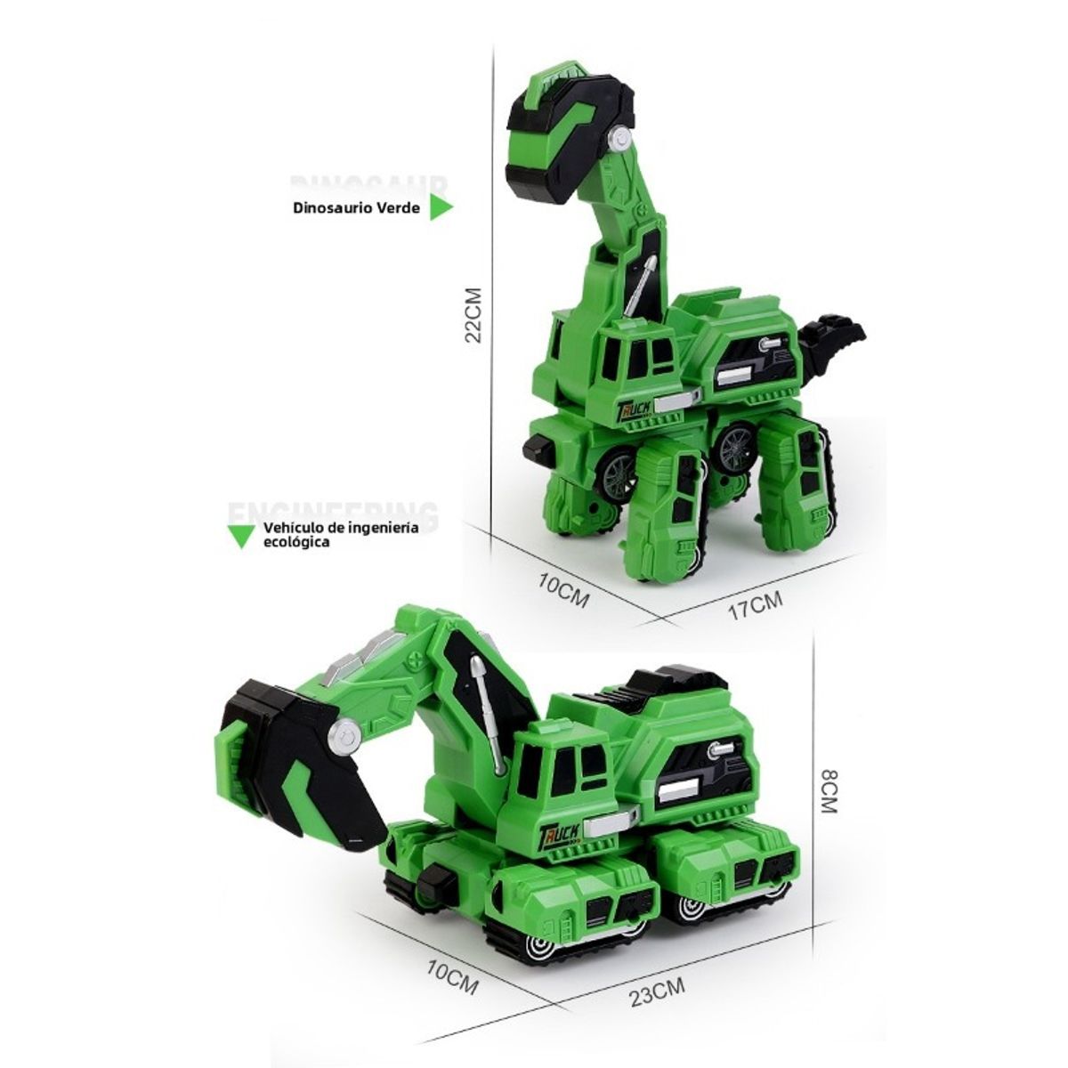 TIOZONEY - Excavadora Transformable Dinosaurio para Niños
