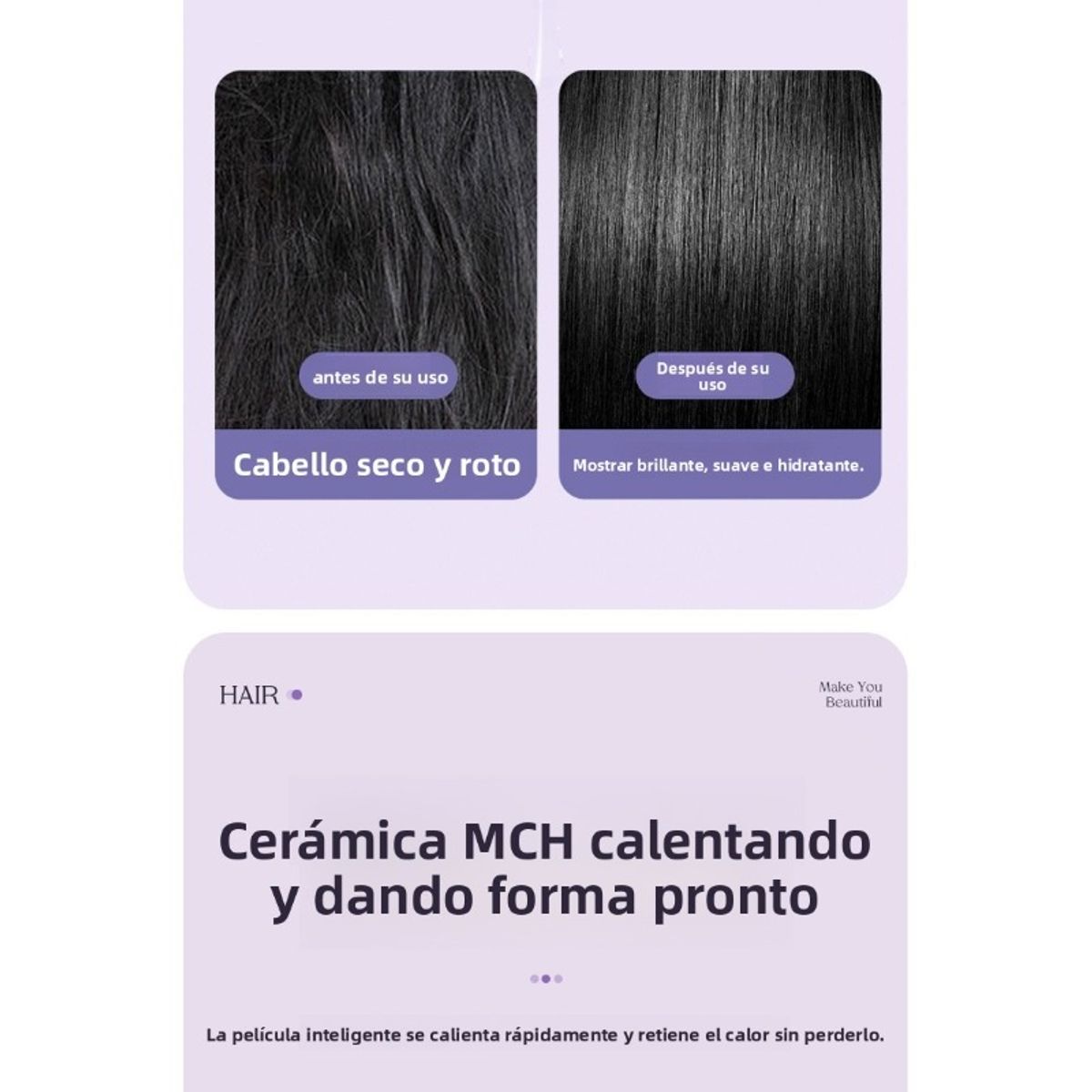 TIOZONEY - Plancha para alisar el pelo