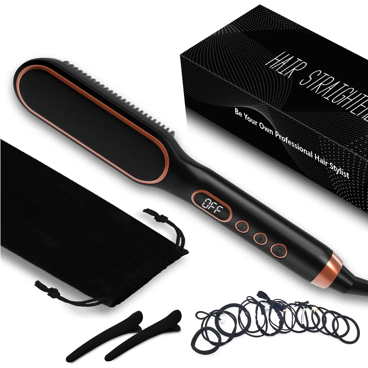 TIOZONEY - cepillo para alisar