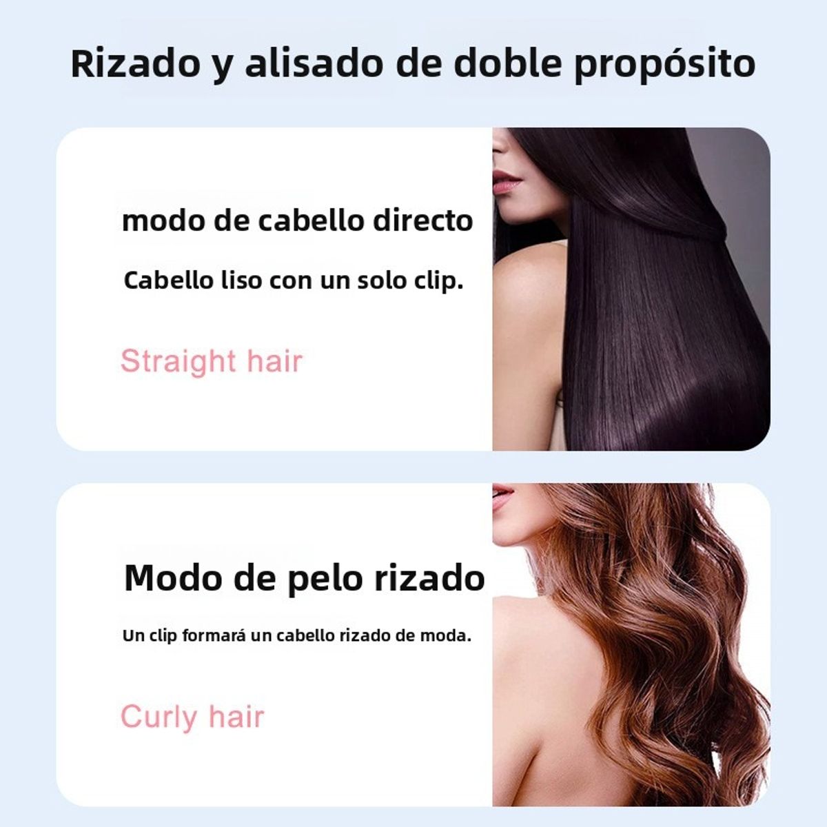 TIOZONEY - Plancha para alisar el pelo