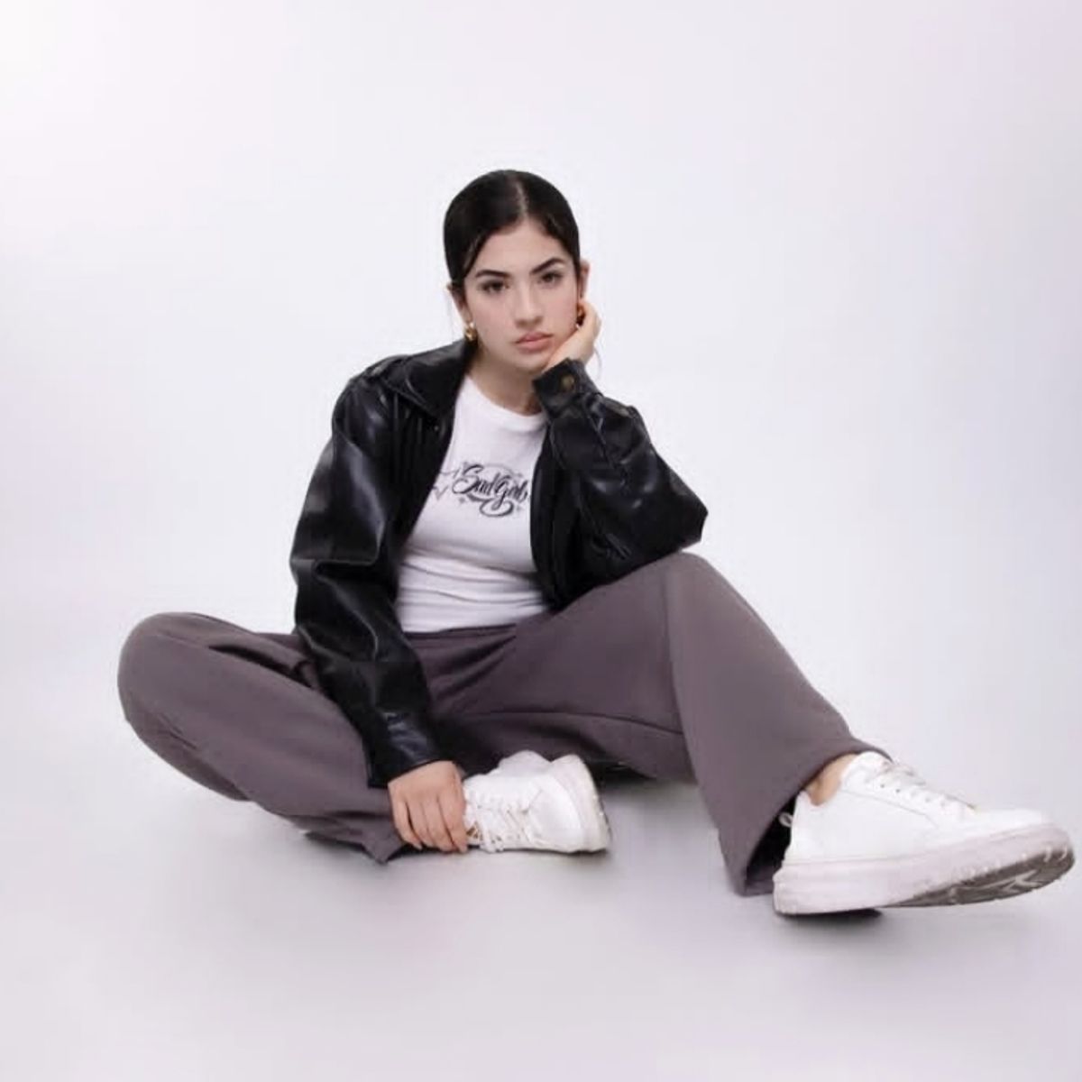 GENERICO - CASACA URBANA OVERSIZE CUERINA PARA DAMA