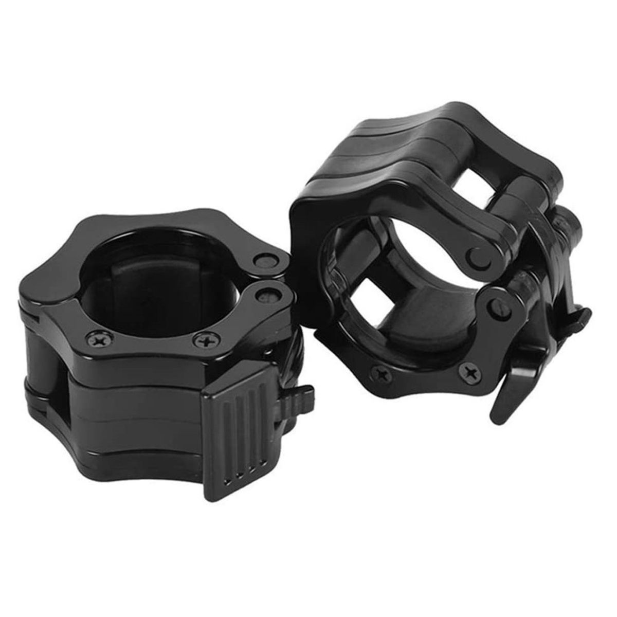 GENERICO - Par de seguros para barra olímpica ajustables Ganchos para pesas