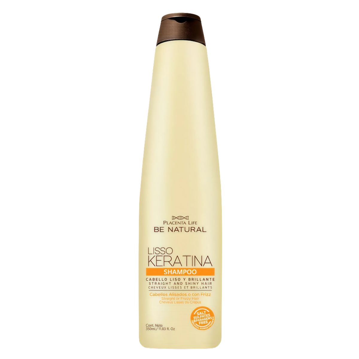GENERICO - Shampoo Be Natural Lisso Keratina 350 ml - Be natural