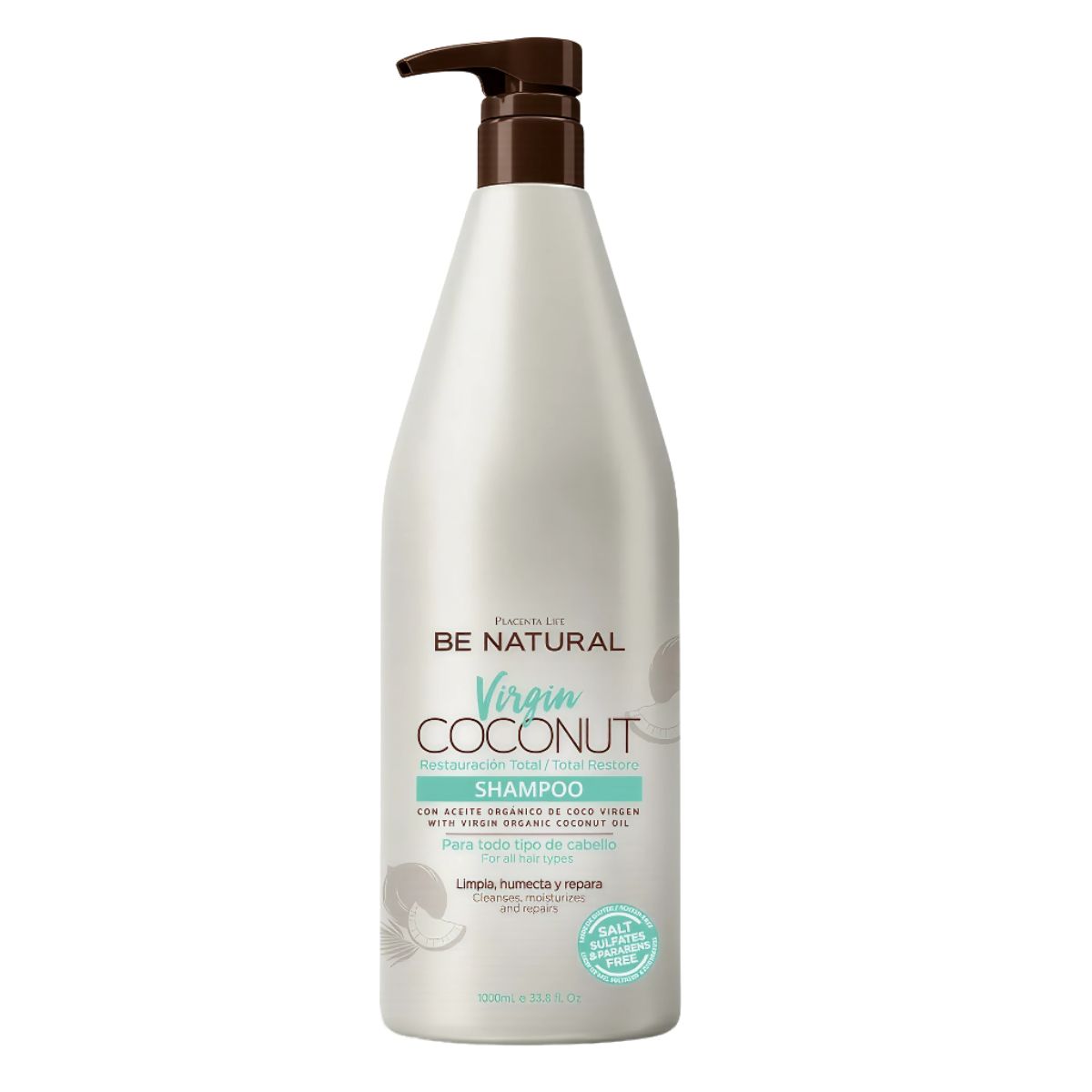 GENERICO - Shampoo Be Natural Virgin Coconut 1 Lt - Be natural