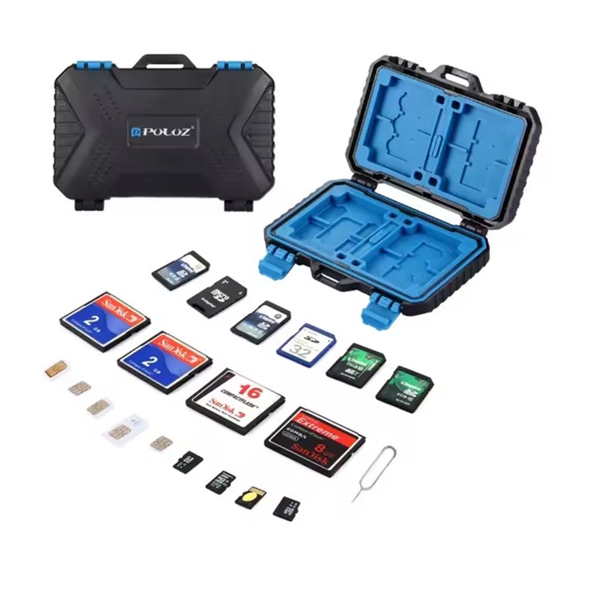 PULUZ - Estuche De Memoria Sd Micro Sd Canon Sony Nikon Lumix Fuji