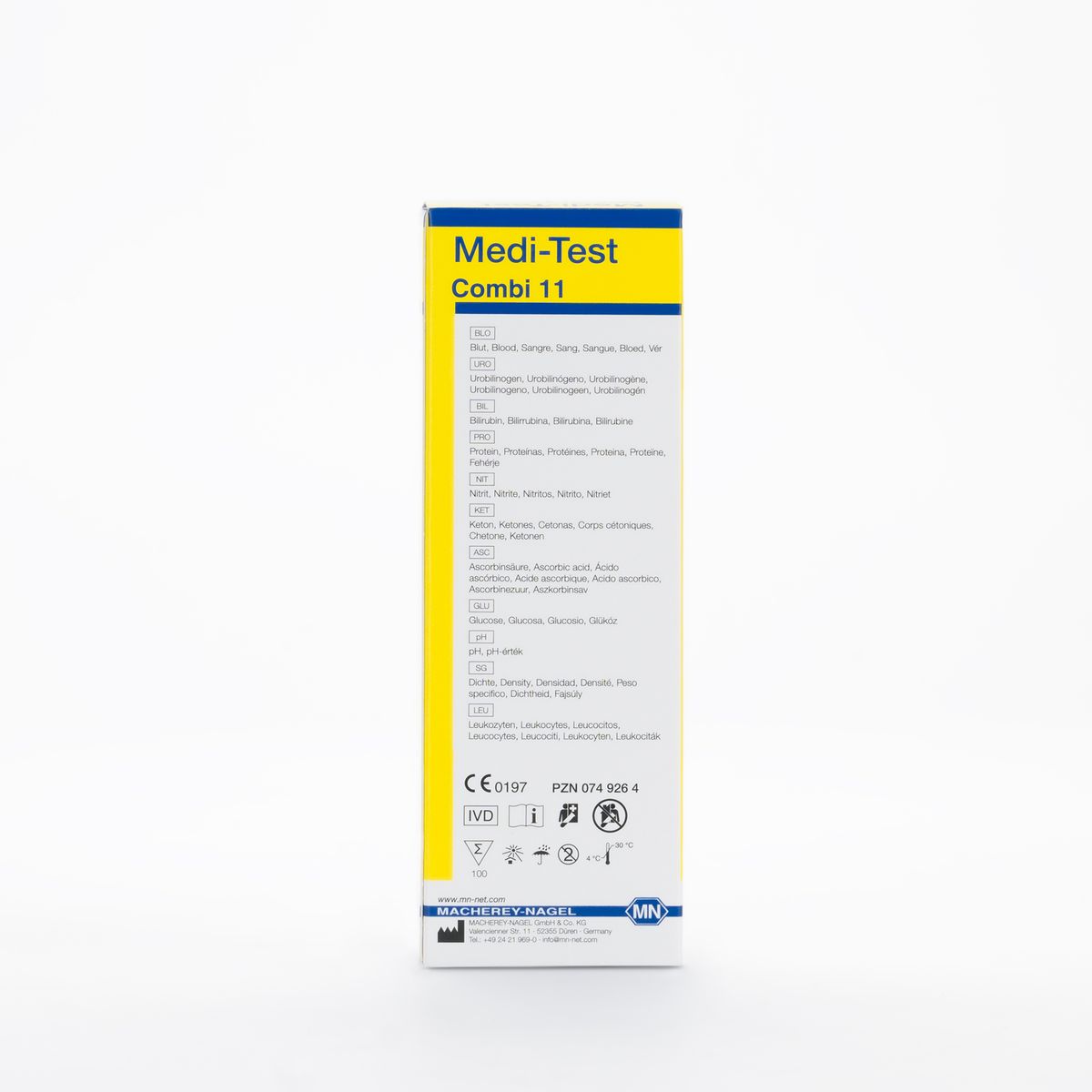 GENERICO - Tiras Reactivas para Orina MEDI TEST Combi 11 SGL CAJA 100 UND