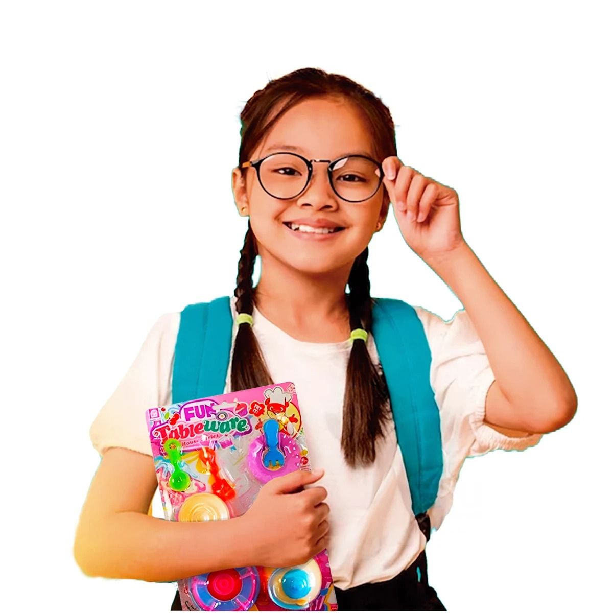 GENERICO - Pack12 Cocina de Juguete para Niñas Y+Papel de Regalo