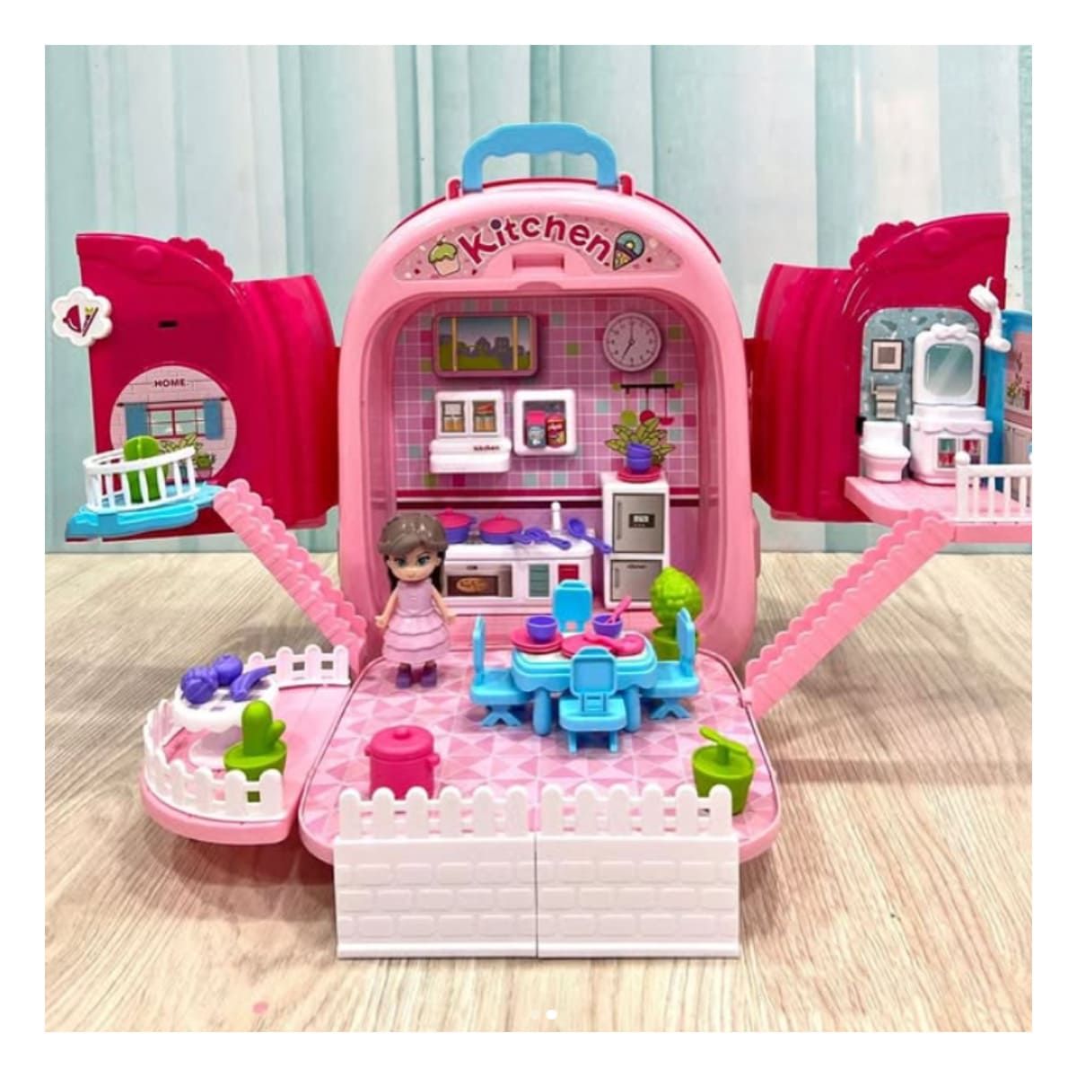 GENERICO - Pack2 Set Divertido en Rosado Y+Banderitas Adhesivas