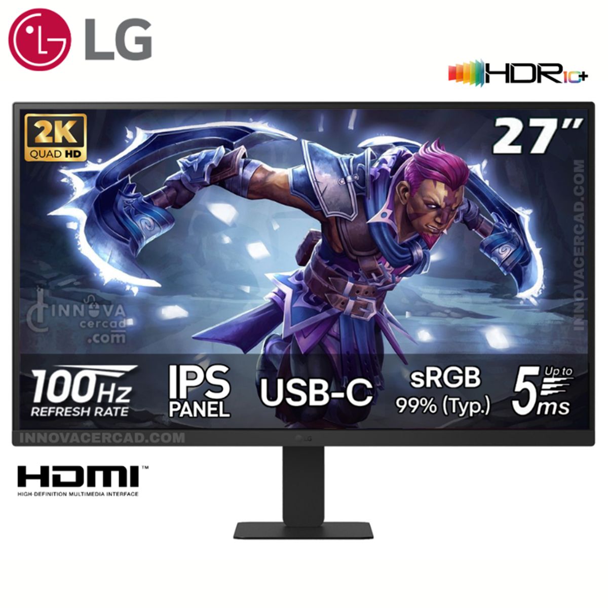 LG - Monitor GAMING LG 27U631A-B 27 QHD IPS 100Hz