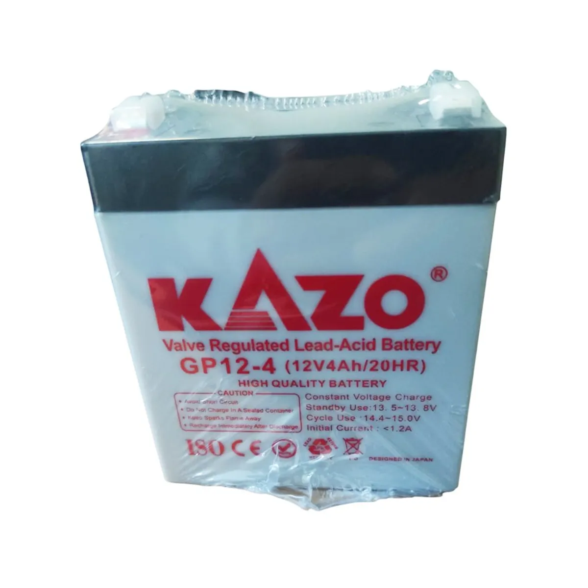 GENERICO - Batería Seca 12v 4ah 20hr Gp12-4 Kazo Recargable Alarma Ups
