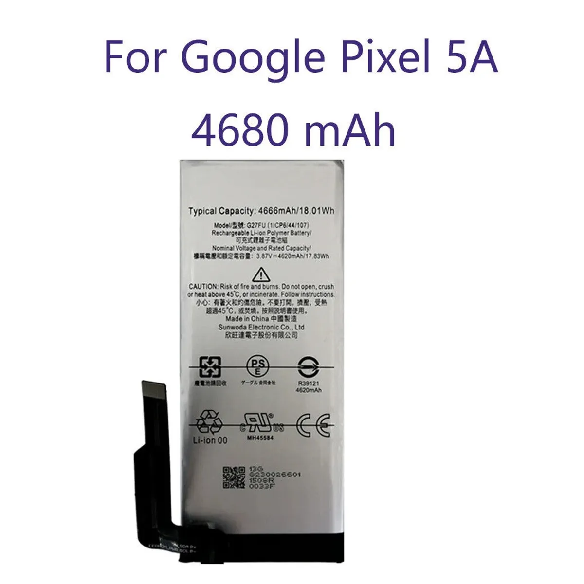 OEM - BATERIA PIXEL 5A  G27FU-B  NUEVO