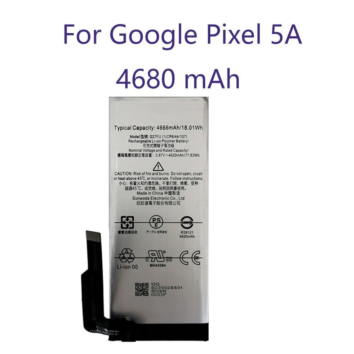 OEM - BATERIA PIXEL 5A  G27FU-B  NUEVO