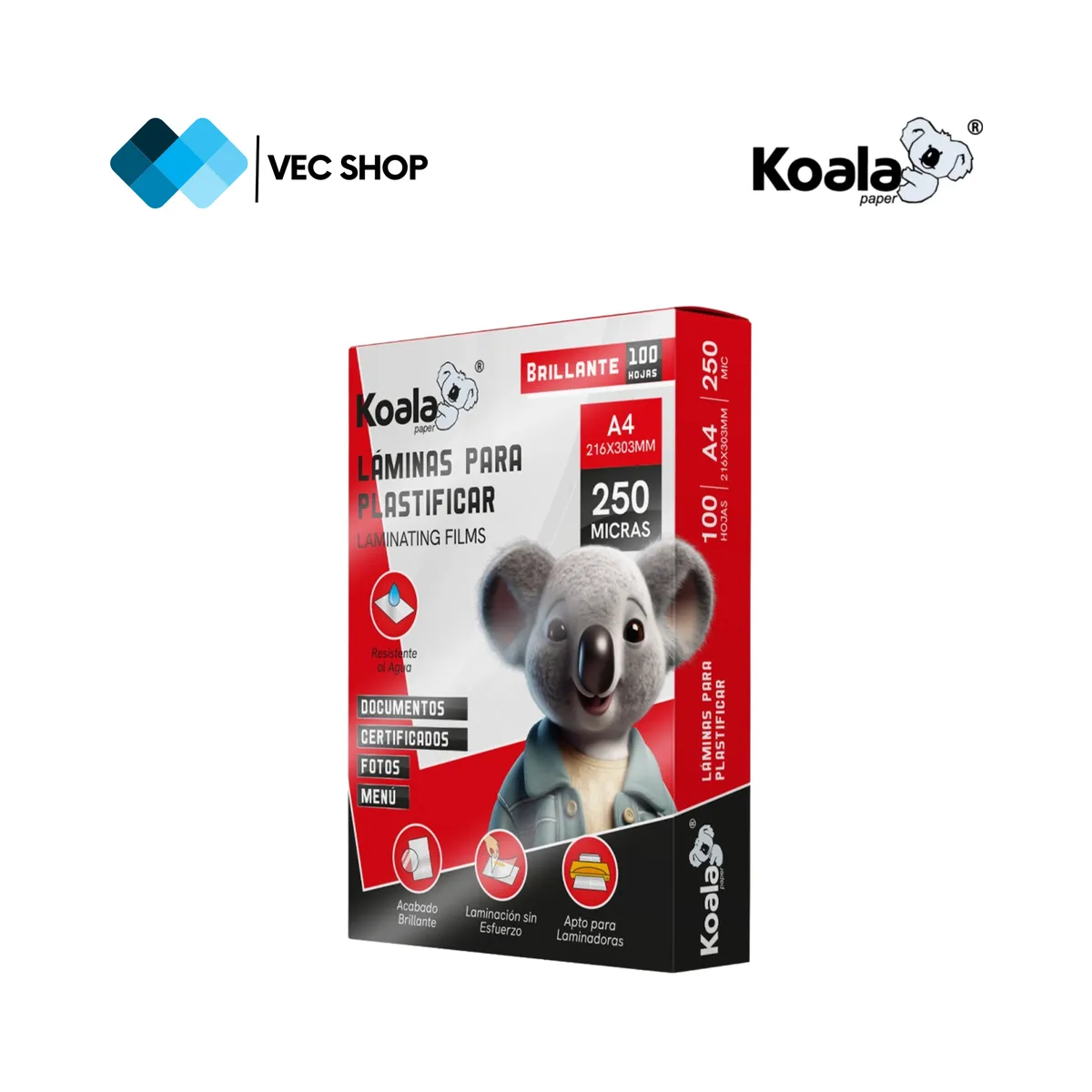KOALA - Laminadora Enmicadora Plastificadora Micas 100h A4 250mic