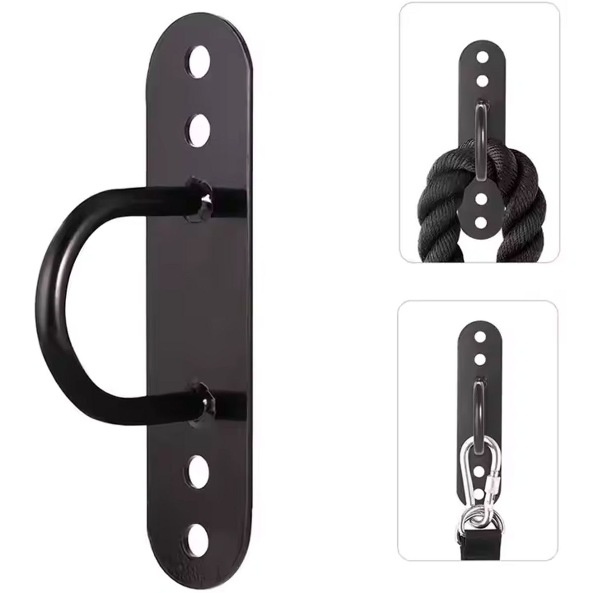 ALPHA GYM - Soporte de pared para cuerda de CrossFit anclaje de sogas