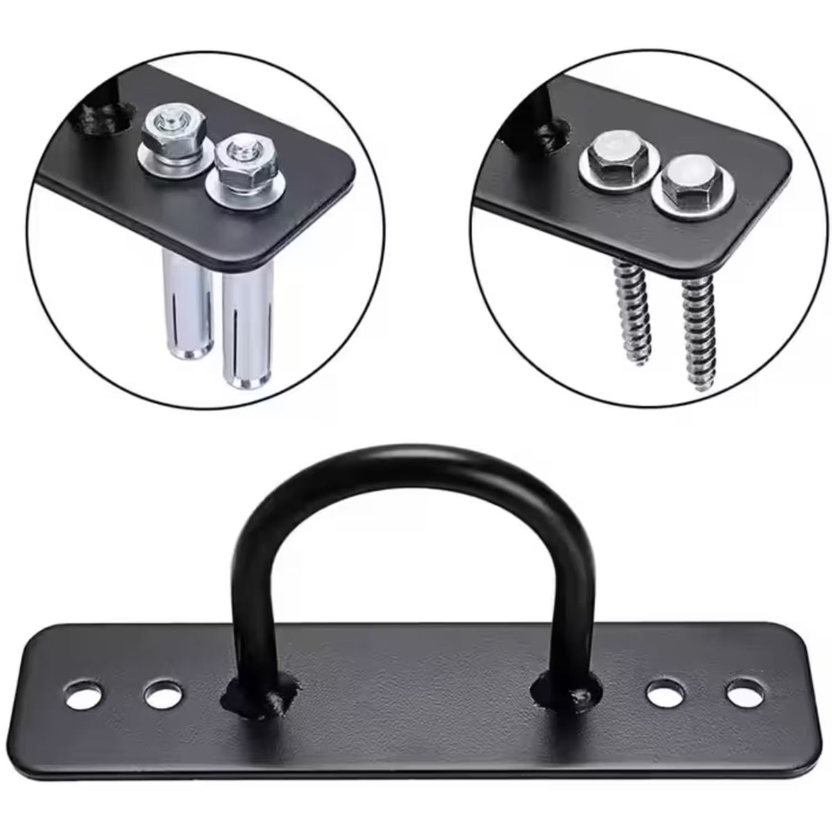 ALPHA GYM - Soporte de pared para cuerda de CrossFit anclaje de sogas