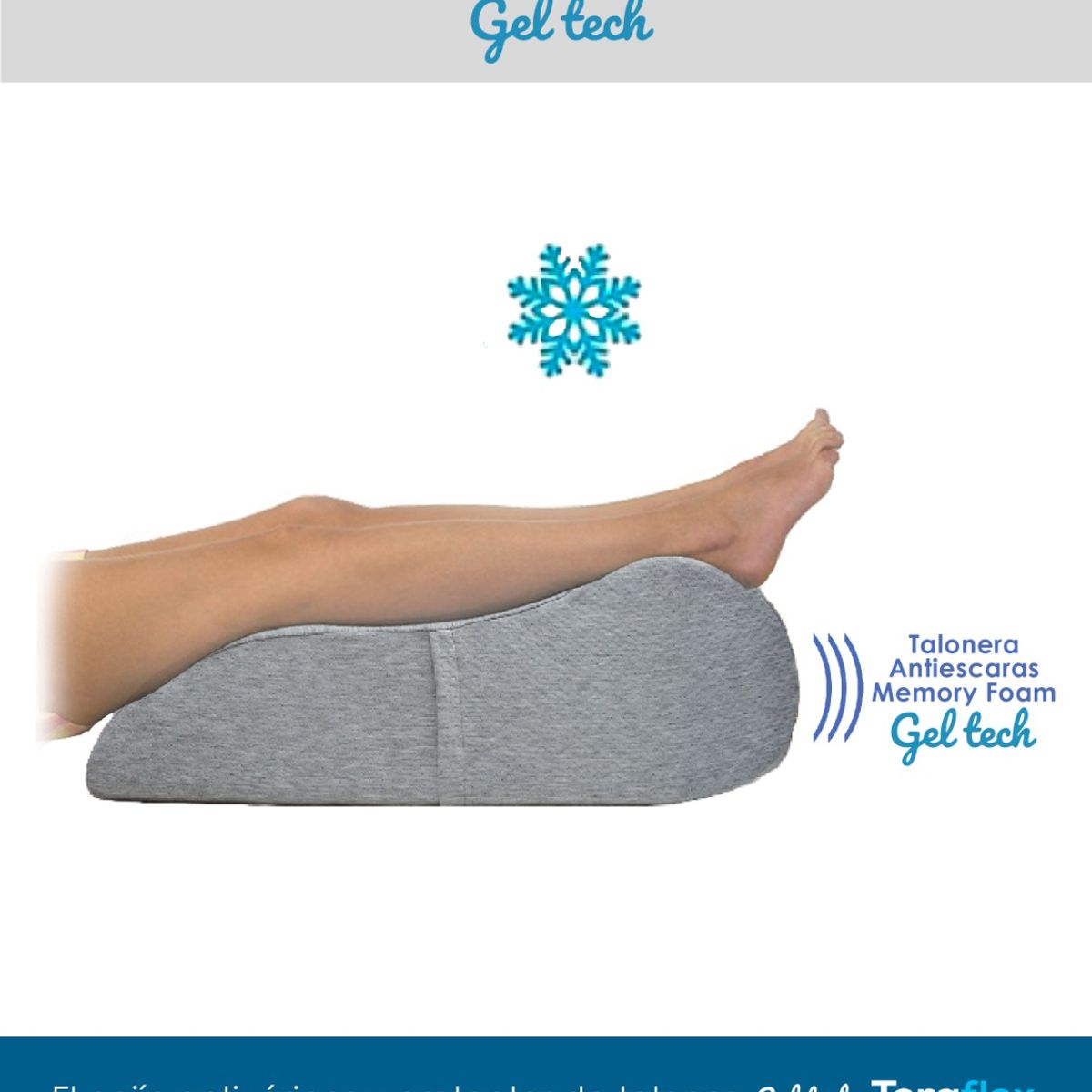TERAFLEX - ALMOHADA COJIN ANTIVARICES Y PROTECTOR DE TALONES MEMORY FOAM GEL TECH